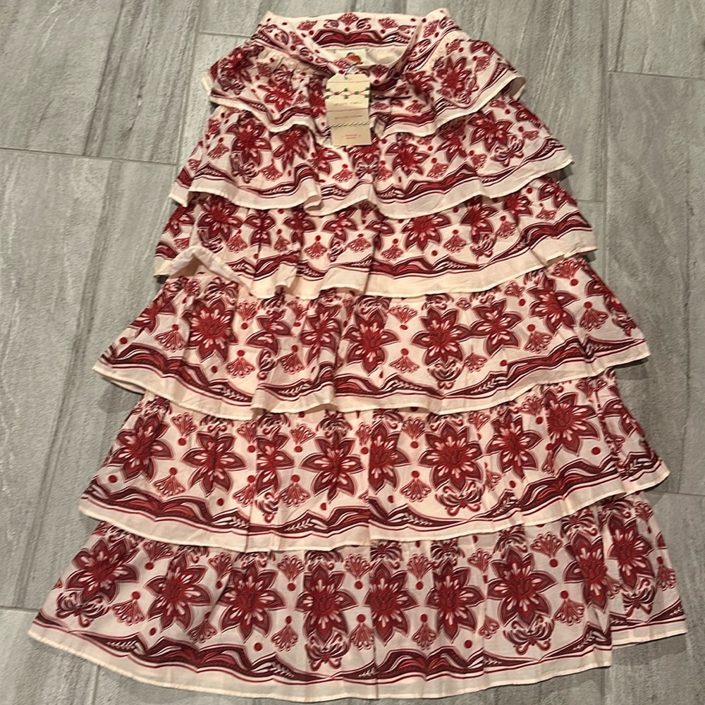 Farm Rio by Anthropologie ruffle skirt